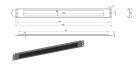 Hyperline BPB19-1U-RAL9004 Панель 2