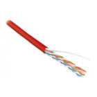 Hyperline UUTP4-C5E-S24-IN-LSZH-RD-100 Кабель витая пара