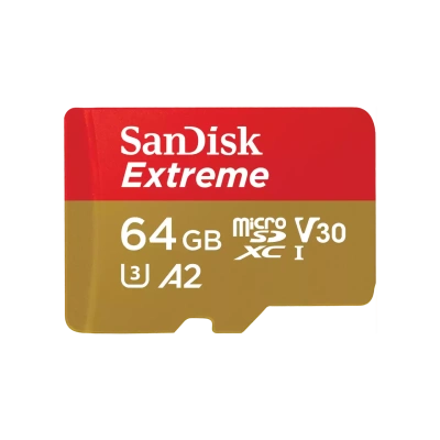 SanDisk Extreme microSD 64GB Карта памяти SDSQXAH-064G-GN6GN 1