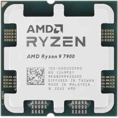 AMD Ryzen 9 7900 OEM Процессор 100-000000590