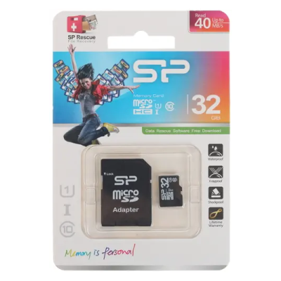Silicon Power MicroSD 32 Gb (class 10) Карта памяти