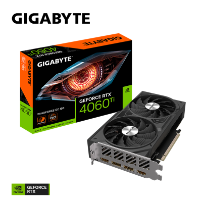 Gigabyte GeForce RTX 4060 Ti WINDFORCE OC Видеокарта GV-N406TWF2OC-16GD 5