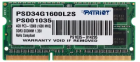 Patriot Signature Line 4GB Модуль памяти PSD34G1600L2S