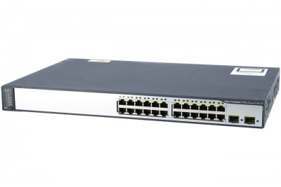 Cisco Catalyst WS-C3750V2-24PS-E Коммутатор 