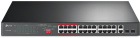 TP-Link TL-SL1226P 24-портовый неуправляемый 10/100 Мбит/с PoE+ коммутатор с 2 гигабитными портами