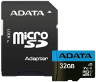 ADATA Premier microSDHC 32 ГБ Карта памяти AUSDH32GUICL10A1-RA1