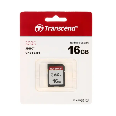 Transcend TS16GSDC300S Карта памяти 16Gb  1