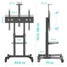 ONKRON TS1891 BLACK 50"-90" Кронштейн 2