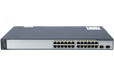 Cisco Catalyst WS-C3750V2-24PS-E Коммутатор  1