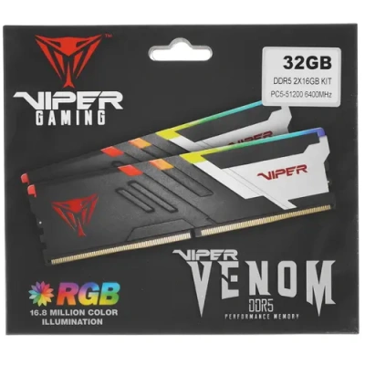 Patriot Viper Venom RGB PVVR532G640C32K 32 ГБ Оперативная память 4