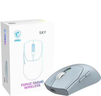 MSI FORGE GM340 W SKY Мышь беспроводная 2
