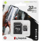 Kingston Canvas Select Plus microSDHC 32 ГБ Карта памяти SDCS2/32GB