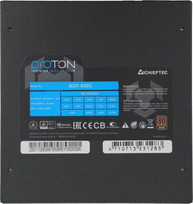 Chieftec ATX 650W BDF-650C Proton Блок питания 4