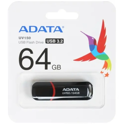 ADATA AUV150-64G-RBK Флэш-накопитель 1