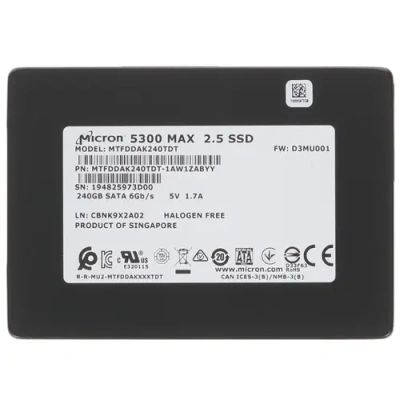 Crucial Micron 5300 MAX MTFDDAK240TDT-1AW1ZABYY Твердотельный накопитель 2