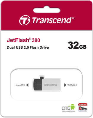 Transcend JetFlash 380 32GB Флеш-накопитель TS32GJF380S 4