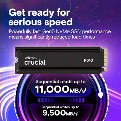 Crucial P510 1TB CT1000P510SSD5 Твердотельный накопитель SSD 2