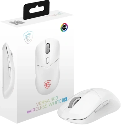 MSI VERSA 300 W 8K WHITE Мышь беспроводная 4