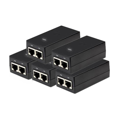 Ubiquiti POE-24-12W (5-pack) (POE-24-12W-5P) Комплект из 5 блоков питания 1