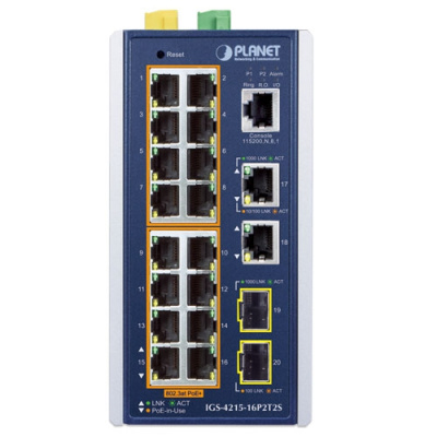 PLANET IGS-4215-16P2T2S Промышленный управляемый коммутатор 2