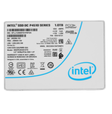 Intel DC P4510 Series 1Tb Накопитель SSD SSDPE2KX010T8