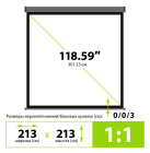 Cactus Wallscreen CS-PSW-213X213 Экран