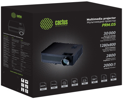 Cactus CS-PRM.05B.WUXGA-W Проектор 2