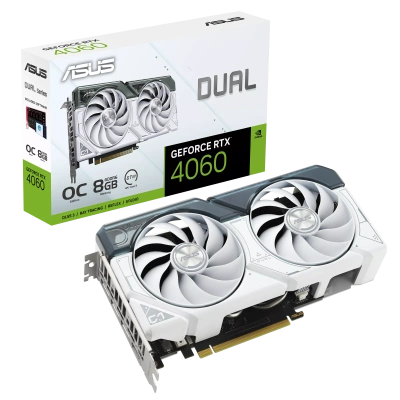 ASUS GeForce RTX 4060 Dual White OC Edition DUAL-RTX4060-O8G-WHITE Видеокарта 90YV0JC2-M0NA00 14