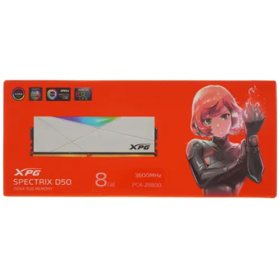ADATA XPG SPECTRIX D50 RGB 8GB Оперативная память AX4U36008G18I-SW50 2