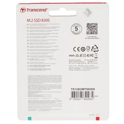 Transcend TS128GMTS830S Накопитель 3
