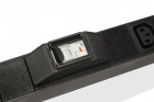 Hyperline SHE-18IEC-6BIEC-3V-3PVR Блок розеток 3