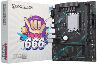 Maxsun MS-H610M 666 WIFI6 Материнская плата