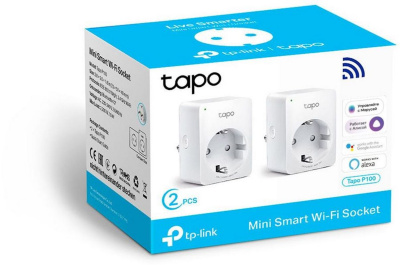 TP-Link Tapo P100 (2-pack) Умная мини Wi-Fi розетка (2 шт) 1
