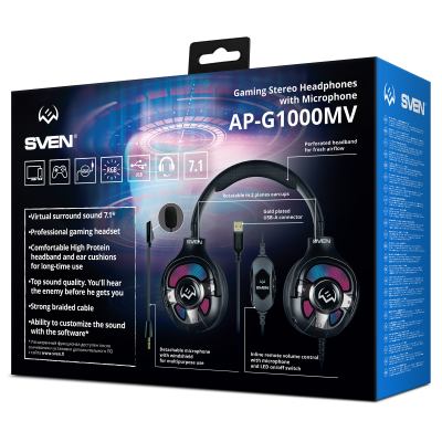SVEN AP-U1100MV SV-020828 Игровые наушники с микрофоном 12