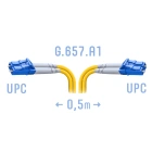 B-Optix BO-PC-LC/UPC-DPX-A-0.5m Патчкорд оптический