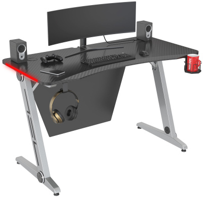 Cactus CS-GTZ-SL-CARBON-RED Стол игровой 1