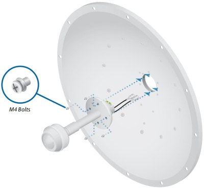 Ubiquiti airFiber 2G-24-S45 (AF-2G24-S45) Антенна 2,4 ГГц  1