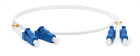 Hyperline FC-D2-9A1-LC/UR-LC/UR-H-5M-LSZH-WH Патч-корд