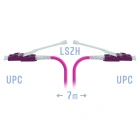 SNR SNR-PC-LC/UPC-MM4-DPX-HD-7m (2,0) Патчкорд оптический
