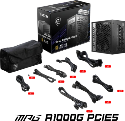 MSI MPG A1000G PCIE5 Блок питания 4