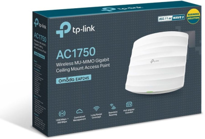 TP-Link EAP245 (5-pack) AC1750 Wave 2 Гигабитные двухдиапазонные потолочные точки доступа Wi-Fi 4