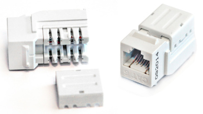 Hyperline KJNE-8P8C-C6-90-WH Вставка 2