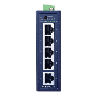 PLANET IGS-500T-E Промышленный коммутатор 1