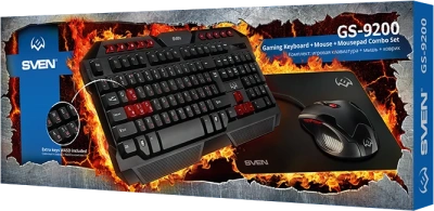 Sven GS-9200 Игровой набор клавиатура+мышь+коврик 4