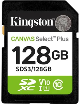 Kingston Canvas Select Plus SDS3/128GB Карта памяти