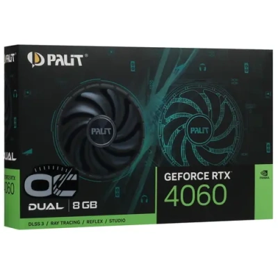 Palit GeForce RTX 4060 Dual OC Видеокарта NE64060T19P1-1070D NE64060T19P1-1070D V1 7