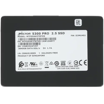 Crucial Micron 5300 PRO 3840GB SSD накопитель MTFDDAK3T8TDS-1AW1ZABYY 1
