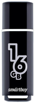 Smartbuy Glossy series Black 16Gb Память USB Flash SB16GBGS-K